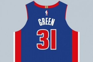 活塞新援贾旺特-格林场均贡献5.3分3.1篮板，据球衣记者报道，他将身披31号球衣。