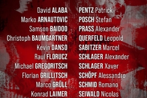 奥地利国家队大名单公布：阿拉巴领衔，萨比策、莱默尔、阿瑙托维奇、丹索入选