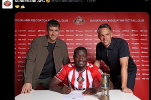 官方确认，桑德兰以2500万欧元的总价与阿贾克斯23岁中锋布罗比达成协议，双方签约5年。