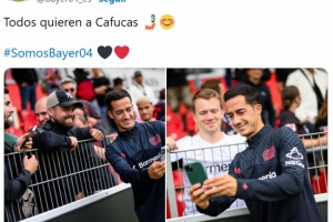 训练赛中勒沃库森2-1力克科隆，巴斯克斯首秀建功造点球