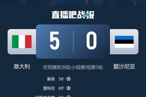 共和报报道：因场内有手机铃声响起，意大利与爱沙尼亚的比赛一度中断。
