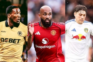 新赛季英超球员冲刺速度排行榜：狼队查丘瓦拔得头筹，姆伯莫紧随其后位列第二。