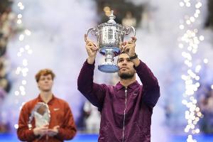 ATP即时排名更新：阿尔卡拉斯重返榜首，辛纳位居次席，德约科维奇升至第四，布云朝克特位列第73。