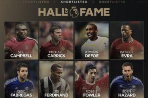 2025英超名人堂15人候选公布：阿扎尔、小法、D席、欧文、图雷…