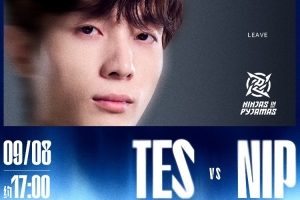 Doinb的赛恩凶猛无后手，Kanavi的奇亚娜毁天灭地，TES赢下首局。