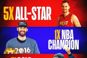 手握5届全明星、1次总冠军和1次奥运金牌，乐福能否入选名人堂？美媒提出此问。