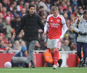 挪威主帅：厄德高为受伤一事致歉，这对他和阿森纳而言都颇为不易。