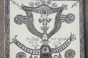 前英格兰国脚的绘画作品通过义卖为阿尔茨海默症协会筹集善款，据《邮报》报道。