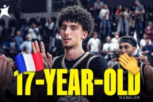 明年潜在首轮秀！17岁文班小师弟阿塔姆纳对阵摩纳哥砍24分