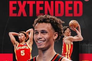 4年1亿！老鹰官方宣布：球队已与戴森-丹尼尔斯达成提前续约协议。