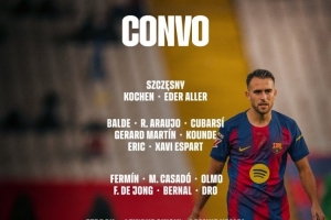 巴萨战埃尔切大名单公布：莱万、奥尔莫回归，佩德里、拉菲尼亚缺阵