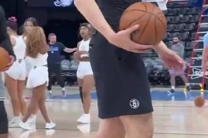 此前崔永熙在NBA的训练，赛前热身都强度拉满了