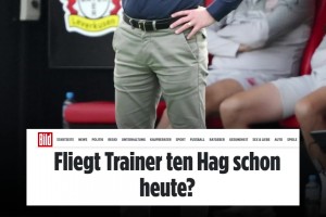 不给时间光速下课？图片报：滕哈赫可能今天被药厂解雇