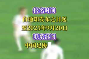 大伙上！中国足协：公开选聘主帅，目标参加2030年世界杯正赛