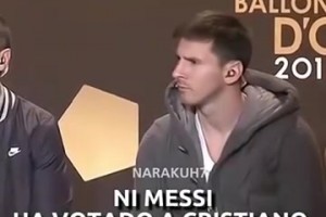 氛围突然有点诙谐！名场面：梅西C罗解释为何不给对方投票！